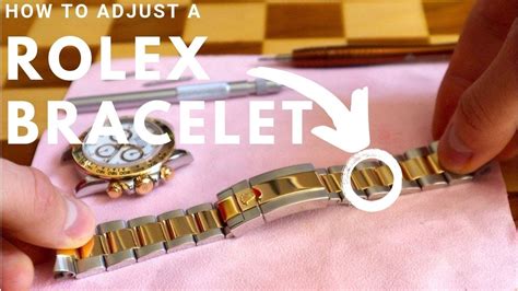 how to adjust a rolex band